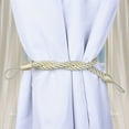 thumbnail image 3 of Clearance! Ongmies Curtain Tiebacks Clearance Ropes Tie Backs for Window Curtain Cord Buckle Tiebacks Braided Tie Backs Home Decor Beige on Sale, 3 of 5