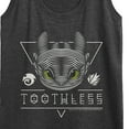 thumbnail image 3 of How to Train Your Dragon - Toothless Line Art - Women's Racerback Tank Top, 3 of 5