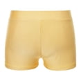 thumbnail image 2 of Alvivi Kids Girls Gymnastics Shorts Dancewear Athletic Ballet Dance Shorts Gym Yoga Workout Booty Shorts Activewear Yellow 3-4, 2 of 6