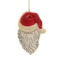 thumbnail image 2 of Kurt Adler Resin African American Santa Head Christmas Tree Ornament, 1 Count, 4.5" H x 3.0" W x 1.75" D, 2 of 5