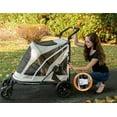 thumbnail image 3 of Pet Gear NO-Zip Stroller, Push Button Zipperless Dual Entry, for Single or Multiple Dogs/Cats, Pet Can Easily Walk in/Out, No Need to Lift Pet, 3 of 7
