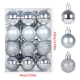 thumbnail image 3 of Qwtwty 24 Pcs Christmas Ornaments Set Decorations, Shatterproof Christmas Hanging Pendants for Home Party Wedding Holiday Decor, 3 of 8