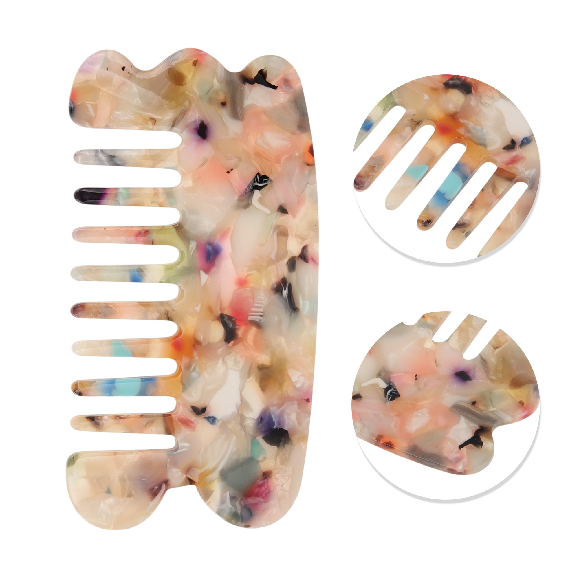 Unique Bargains 1 Pc Scraping Anti-Static Hair Comb for All Hair Types Styles Multicolor