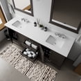 thumbnail image 4 of Dukes 80 in. W x 22 in. D Espresso Double Bath Vanity, Cultured Marble Top, and Faucet Set, 4 of 8