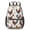 White, variant on Rooster and Feather White Pattern 17" School Backpacks for Teens,Waterproof Oxford Fabric,S-Shape Padded Straps for School,Travel,Hiking,Camping