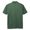 thumbnail image 6 of Yellow Rooster Mens Short Sleeve Heathered Silk Touch Polo Green Glen Heather S, 6 of 7