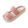 thumbnail image 2 of Slippers for Women 2025 Fall Winter Cute Cozy Plush Fuzzy Non Platform On Slides House Slippers, 2 of 8