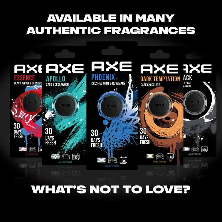 Axe Mini Vent Clip Car Air Freshener (Dark Temptation Scent, 1