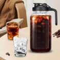 thumbnail image 4 of Jarra de Vidrio con Tapa, 2 pcs Jarra de cristal Mason Jar, 64 oz Hervidor de Boca Ancha Herm&eacute;tico a Prueba de Fugas, para Agua, Zumo, Leche, T&eacute;, Caf&eacute; Helado y Bebidas, 4 of 8