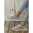 thumbnail image 2 of Women Casual Loafers Slip-On Comfortable Flat Lightweight Shoes Low-Cut Breathable Canvas Shoes For Everyday Wear, 2 of 7