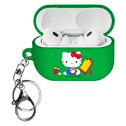 Sanrio AirPods Pro 2 Case Key Ring Keychain Holder Strap Hole Hard AirPods Pro 2nd Generation 2022 Cover - Hello Kitty Painting