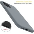 thumbnail image 2 of IBAOLEA Liquid Silicone Case Compatible with iPhone 11 Pro Max 6.5 inch(2019), Gel Rubber Full Body Protection Shockproof Cover Case Drop Protection Case ( ) Dark Gray, 2 of 6