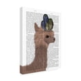 thumbnail image 2 of Fab Funky 'Llama Owls Portrait Book Print' Canvas Art, 2 of 3
