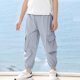thumbnail image 2 of Odeerbi 3-16 Años Niños Cargo Pantalones Deportivos Jogger Pantalones Primavera Verano Color Sólido Casual Pantalones de Trabajo Con Bolsillos, 2 of 7