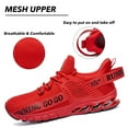 thumbnail image 5 of Mishansha Unisex Athletic Sneakers for Women Gym Running Shoes for Men Tennis Shoe Walking Training Sport Red 10 women/8 men, 5 of 10