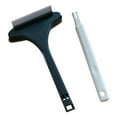 thumbnail image 2 of 2-in-1 Window Screen Cleaner and Glass Scraper Brush with Detachable Long Handle for Wet or Dry Use - 1 Pack, 2 of 8