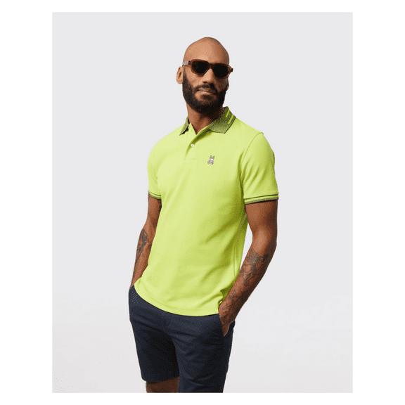 PSYCHO BUNNY STRYPE FASHION POLO, GREEN, 3XL