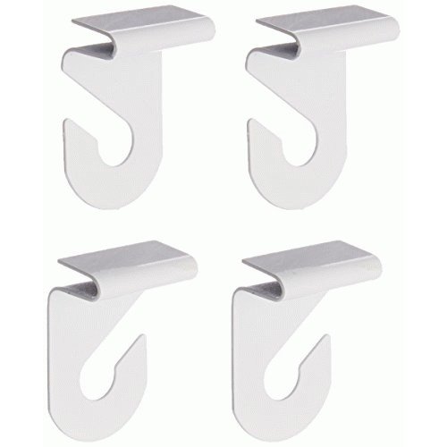 White Suspended Ceiling Hooks (Pack of 2)