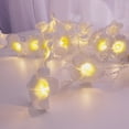 thumbnail image 3 of 1PCS frangipani light string - 3 metros 20 luces (parpadeo + modelo de batería siempre encendida) frangipani amarillo Ormromra  CPB-US-DYP898-3, 3 of 5