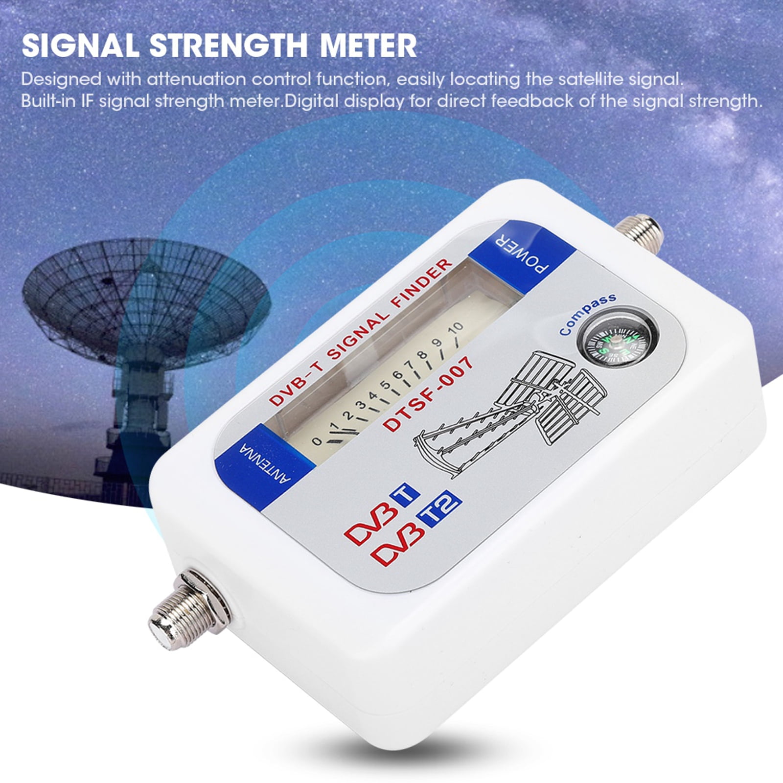 Satellite Equipment Tv Antenna Signal Strength Meter Attenuation
