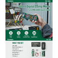 thumbnail image 4 of TESMEN Digital Clamp Multimeter TCM-300A, TRMS Auto-Ranging 6000 Count, AC/DC Voltage, AC Current, NCV Detection, 1 Pack, 4 of 12