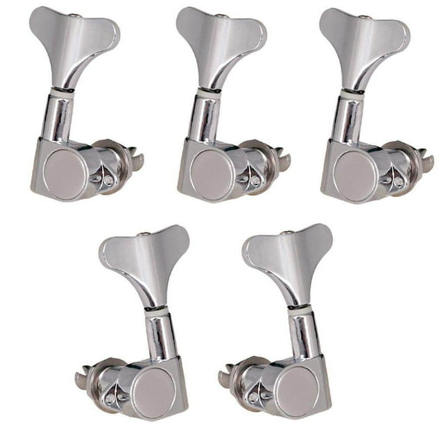 pitrice String Tuning Peg Tuner Sealed Machine Head Button for 2L3R Electric Bass Bass Part Silver 2L3R