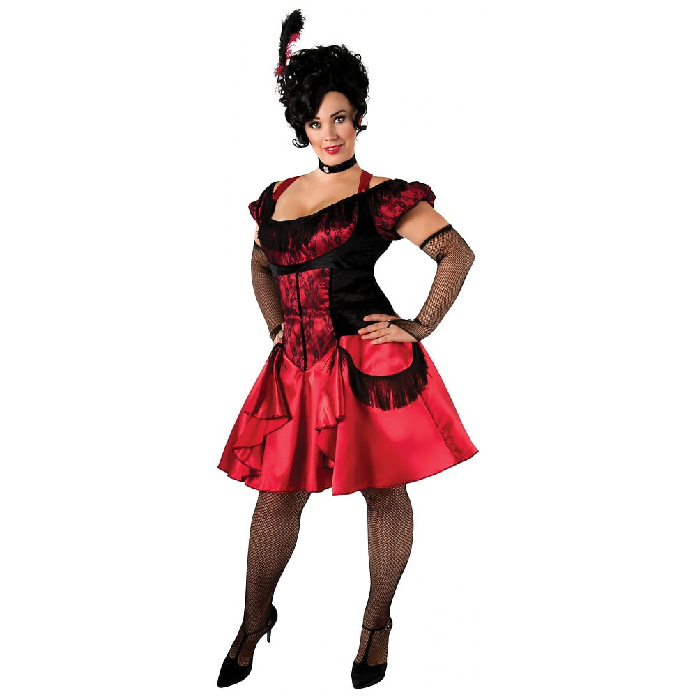 plus size saloon girl costume