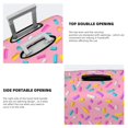 thumbnail image 5 of Easygdp Pink Donut Double-Sided Printed Elastic Suitcase Protective Cover,Invisible Zipper, Business Trip Luggage Cases,Washable And Resistant To Falling -X-Large, 5 of 9
