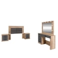 thumbnail image 3 of Recamara Matrimonial Kessa Muebles Andrea 5 Piezas Roble, 3 of 22