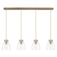 thumbnail image 5 of Innovations Lighting  Newton Bell - 4 Light 8" Cord Hung Linear Pendant Brushed Brass/Seedy, 5 of 5