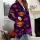 thumbnail image 4 of Cárdigan de manga larga para mujer, moda informal, blusa estampada de Halloween, abrigo para mujer, 4 of 7