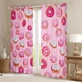 thumbnail image 2 of Homewish Donuts Dessert Blackout Curtains Set of 2 (52x84 Each) for Boys Girls Teens,Kawaii Fast Food Window Curtains,Dreamy Princess Curtains and Drapes,Ultra Soft Home Decor, 2 of 6