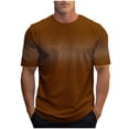 thumbnail image 2 of Styesk T-Shirts pour Homme Mode Décontractée Hommes Imprimé T-shirt de Sport Manches Courtes Col Rond Blouses Chemises, 2 of 3