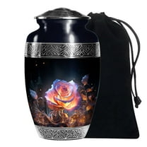 KARYLIZ Large Rose Urns For Human Adult Ashes Mother Large Urn For Male Dad 10 Inch