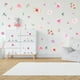 thumbnail image 3 of Calcomanía de pared de flores rosas de acuarela, pegatina de pared floral de peonía floreciente para decoración de dormitorio de niñas, 3 of 7