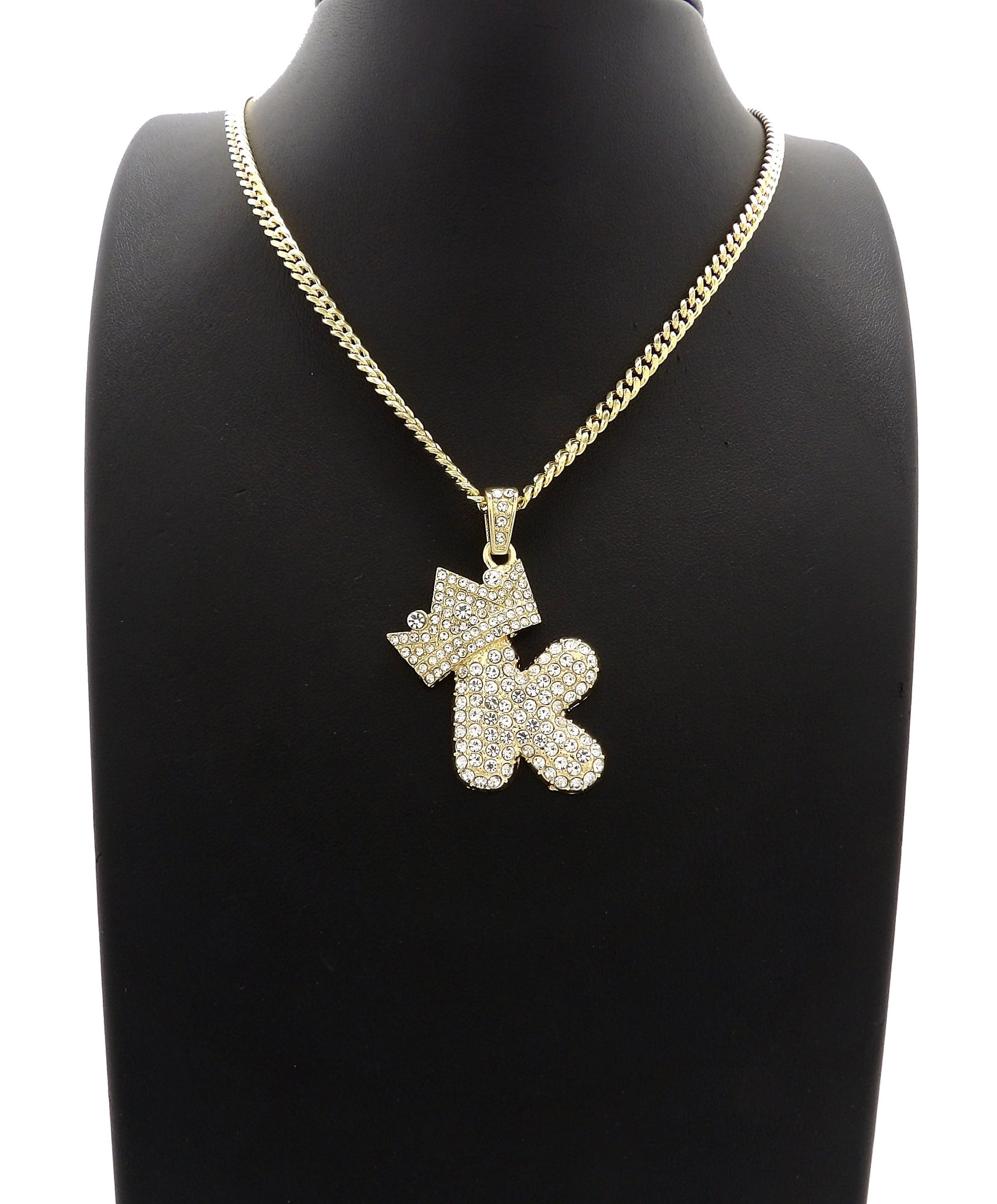 Unisex Gold Plated Personalized Initial 