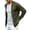 Army Green, variant on Mens Open Front Shawl Collar Textured Knit Cardigan Long Sleeve Lightweight Casual Outerwear