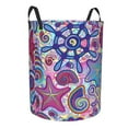 thumbnail image 2 of Fotbe Cute Nautical Laundry Basket with Handles, Waterproof Large Laundry Hamper, Wash Bag for Corner Dorm, Rolling Laundry Basket with Handles-Small, 2 of 8