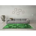 thumbnail image 3 of Ahgly Company Indoor Square Abstract Emerald Green Modern Area Rugs, 4' Square, 3 of 4