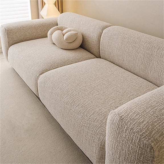 High Stretch Sofa Cover, Soft Fabric Pet Anti-Scratch Slipcover, Full Coverage Furniture Protector for Home with Kids and Pets