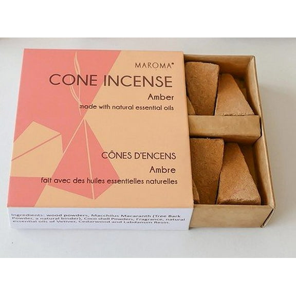 Maroma EDA Incense Cone Amber Gold 10 Cone