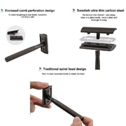 Men Vintage Retro Double Edge Enclosed Safety Razor Manual Hand Beard Shaver