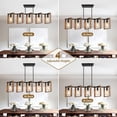 thumbnail image 3 of Nordic Hygge 53’’ Farmhouse Kitchen Island Lighting, Rustic Wood, 3 of 7