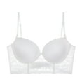 thumbnail image 4 of Bra Womens Low Back Bra Lace Glossy U Shape Backless Bra, 4 of 4