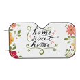 thumbnail image 6 of Lsque Home Sweet Home Floral Car Windshield Sun Shade | Accordion Folding Style Auto Shade for Car Truck SUV Van | Blocks UV Rays Sun Visor Protector | Medium, 6 of 7