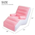 thumbnail image 5 of IFCOW Inflatable Deck Chair with Air Pump, Foldable Lounge Chair for Bedroom and Living Room, Indoor Sofa Lounge with Handrails,Pink, 5 of 6