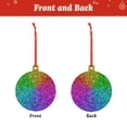 thumbnail image 2 of Cauagu Colorful Glitter Pattern Acrylic Christmas Pendant,1-Pack Christmas Ornaments Xmas Tree Decor Christmas Décor with Ribbon Cute Tree Hanging for Party Favors-Round Shape, 2 of 7