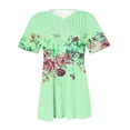 thumbnail image 4 of Blouses for women dressy casual Polyester,Spandex Soft Clothing L Green womens blouses, 4 of 5