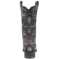 thumbnail image 3 of Corral Boots Womens Glitter Studded Tooled Inlay Snip Toe Cowboy  Mid Calf, 3 of 5