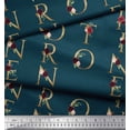 thumbnail image 3 of Soimoi Blue Rayon Fabric Inspiration Quote Text Printed Fabric 1 Yard 58 Inch Wide, 3 of 5